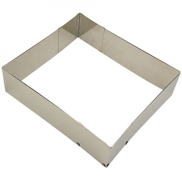 Backrand Moos 7 cm hoch rect. cake decorating ring,