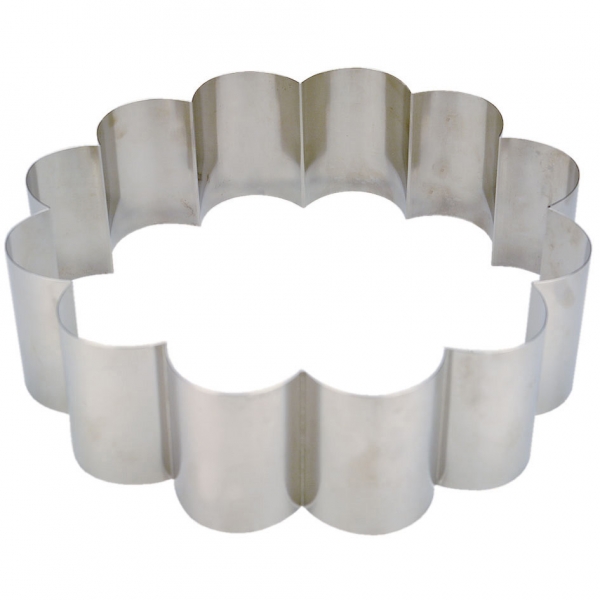 Backring Dahlie 29 cm, 7 cm Cake ring dahlia 12round