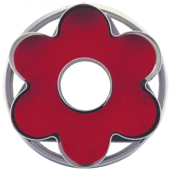 Rosette m. Auswerfer, 6er, Flower with ejector, 6 leaf,