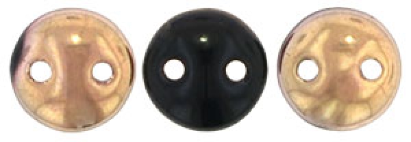 Lentil 6mm Pearl Coat Apollo Jet/Schwarz Czech Mates 50 Stüc
