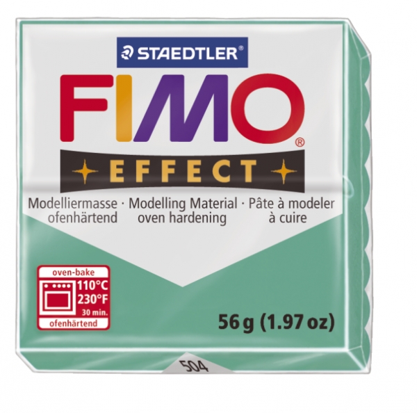 Fimo soft transparent grün 56g