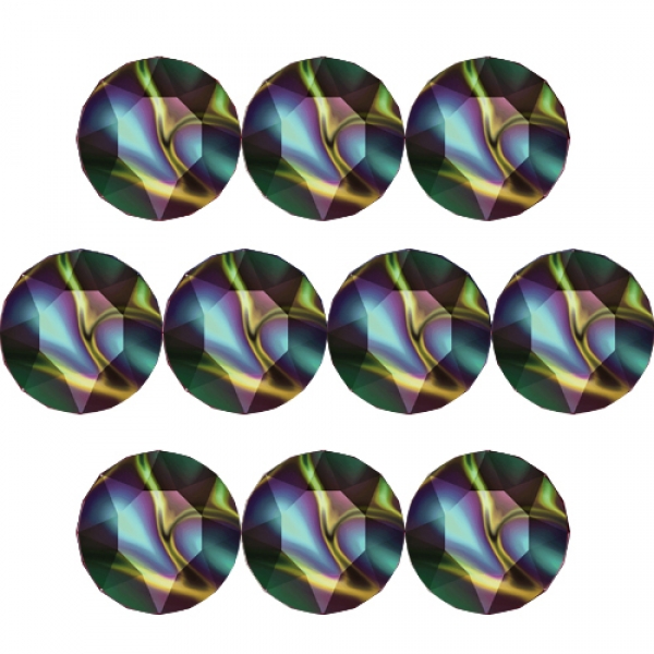 Swarovski Chaton Crystal Rainbow Dark 8 mm 10 Stück