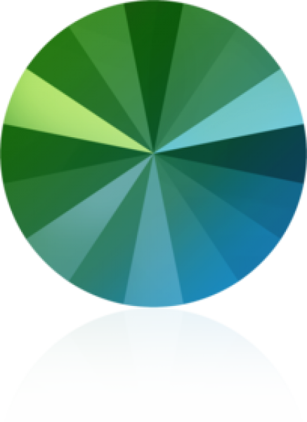 Swarovski Rivoli  Crystal Scarabaeus Green F 8 mm 10 Stk