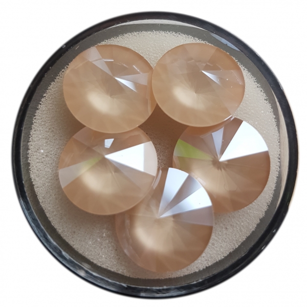 Swarovski Rivoli  Crystal IvoryCream S F 14 mm 5 Stück