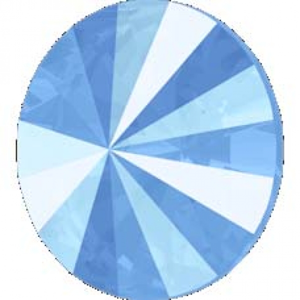 Swa Rivoli  Crystal Summer Blue F 14 mm 5 Stück