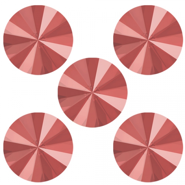 Swa Rivoli  Crystal Light Coral F 14 mm 5 Stück