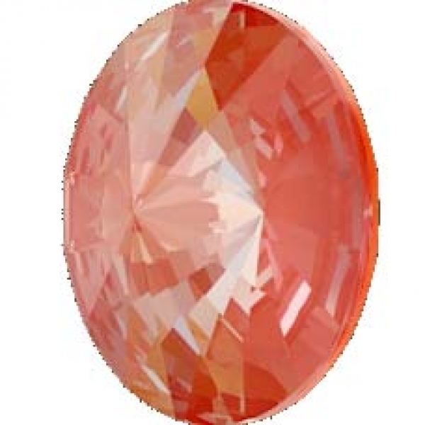 Swarovski Rivoli  Crystal orange glow DeLite 14 mm 5 Stück