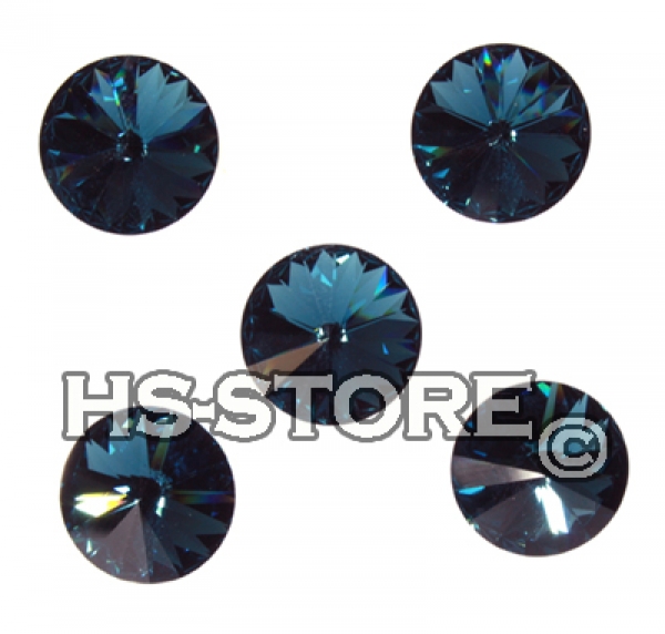 Swarovski Rivoli  Montana F 14 mm 5 Stück