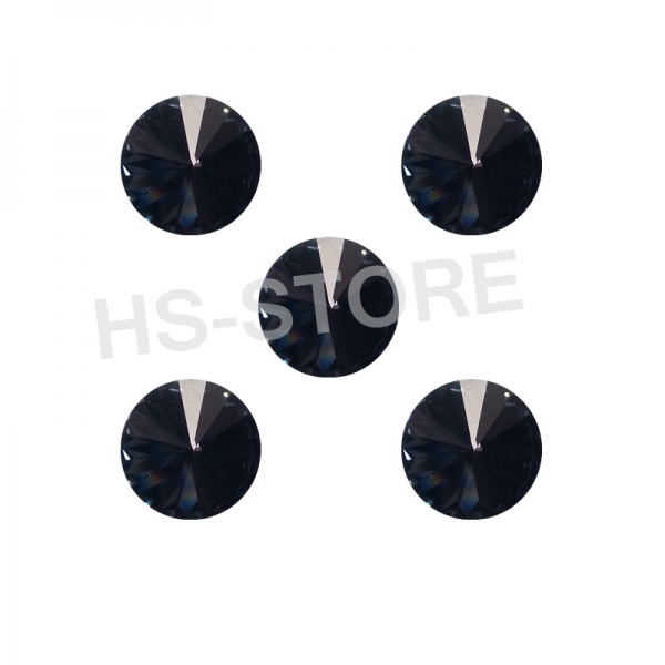 Swarovski Rivoli Graphite 14 mm 5 Stück