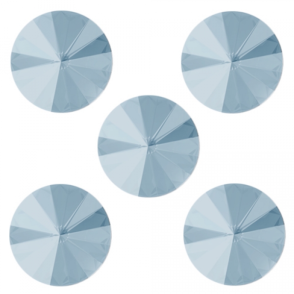 Swarovski Rivoli Denim Blue unfoiled 14 mm 5 Stück