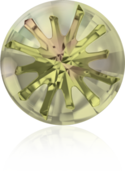 Swarovski 1695 Sea Urchin round Stone Lumin Green F 14mm