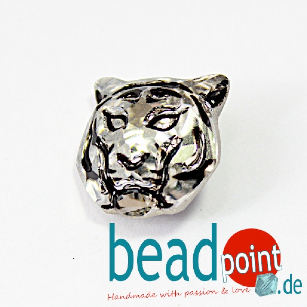 Swa Lion Kopf 16,0x16,0 crystal silver shade 1 Stk.