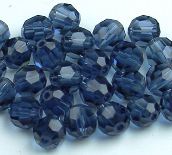 Swarovski Montana rund 4mm 10 Stück