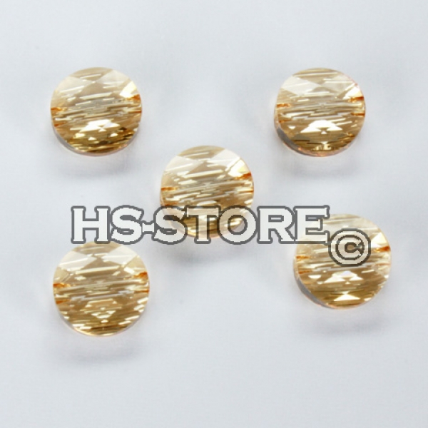 Swarovski Crystal golden shadow 8 mm rund 5 Stück