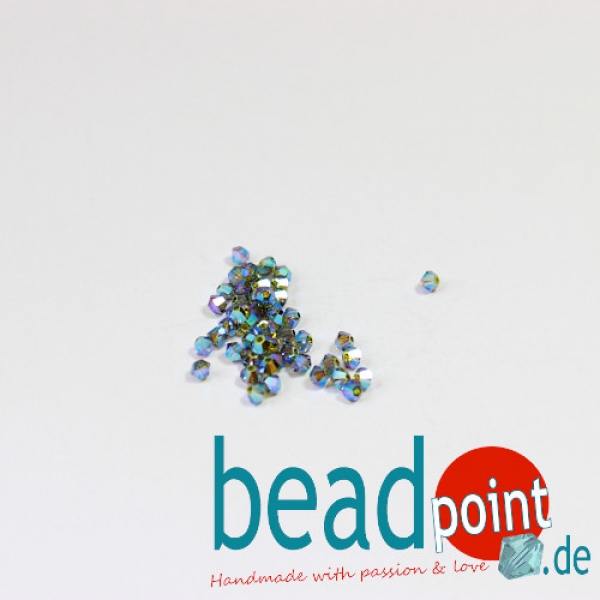 Swarovski Olivine AB2X 3 mm 50 Stück