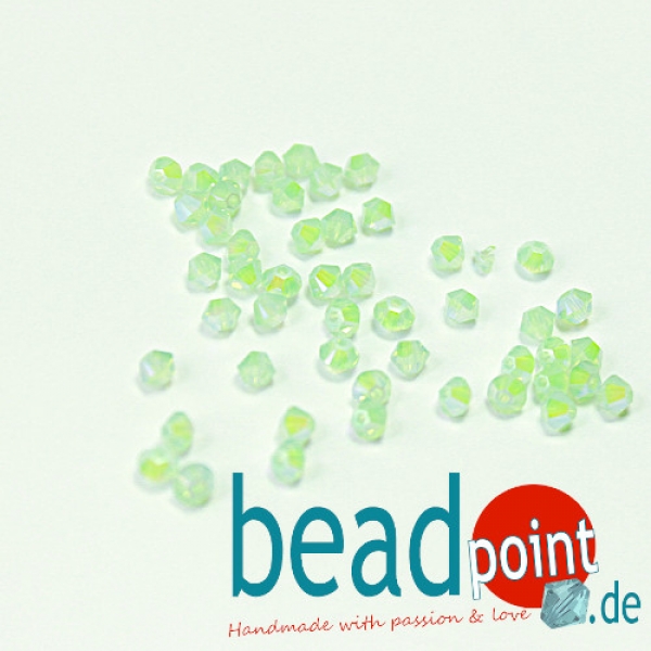 Swarovski Chrysolite Opal Shimmer 2X 3 mm 50 Stück
