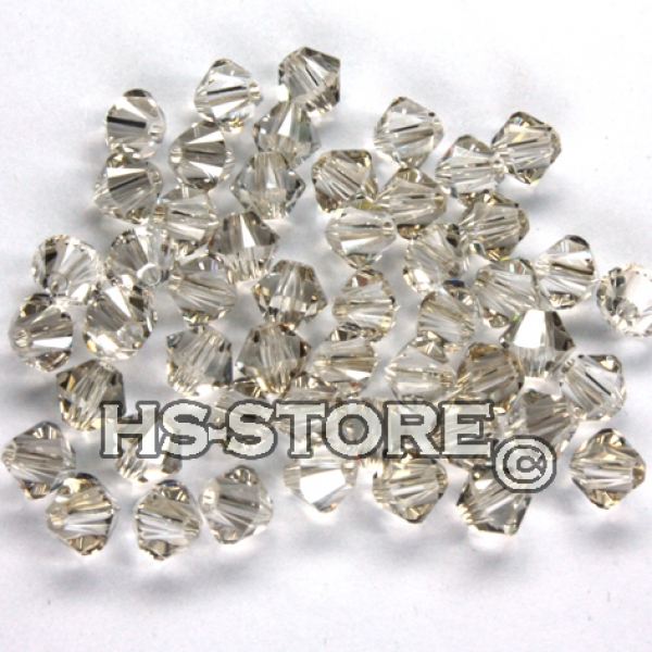 Swarovski Crystal Silver Shade 4 mm 50 Stück