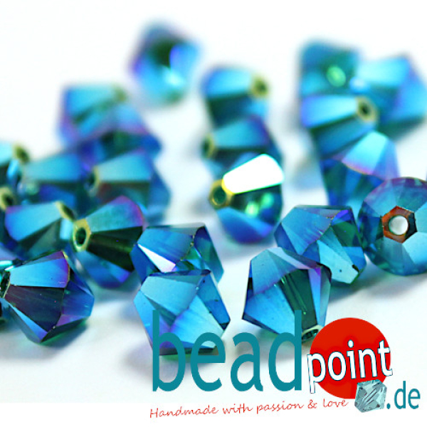 Swarovski Emerald AB2X 6mm 25 Stück