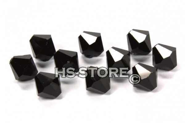 Swarovski Jet/Schwarz 8mm 10 Stück