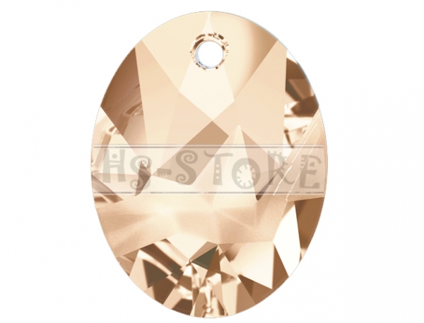 Swarovski 6911 Kaputt Oval Crystal Golden Shadow 26mm 1 St