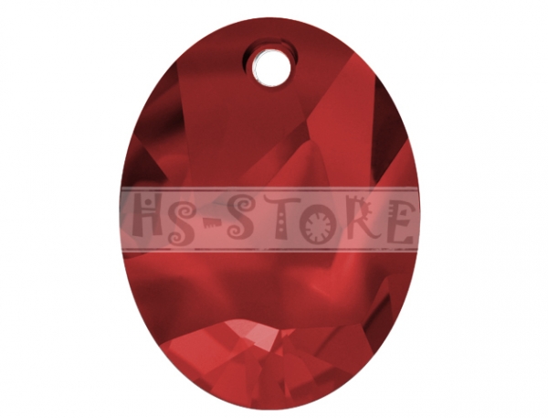 Swarovski 6911 Kaputt Oval Crystal Red Magma 26mm 1 St