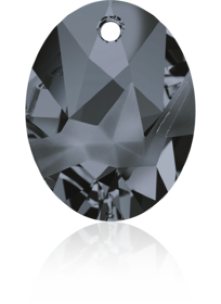 Swarovski 6911 Kaputt Oval Crystal Silver Night 26mm 1 St