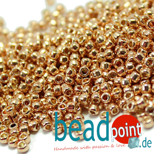TOHO Roc 11/0 PermaFinish Galvanized Rose Gold #PF551 12gr