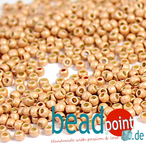 TOHO Roc 11/0 PermaFinish Galv Mat Rose Gold #PF551F 12gr