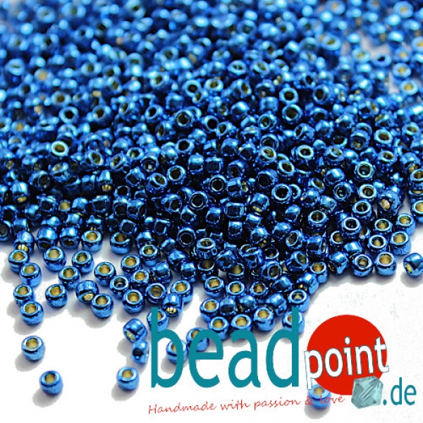 TOHO Roc 11/0 PermaFinish Galv Aegean Blue #PF585 12gr