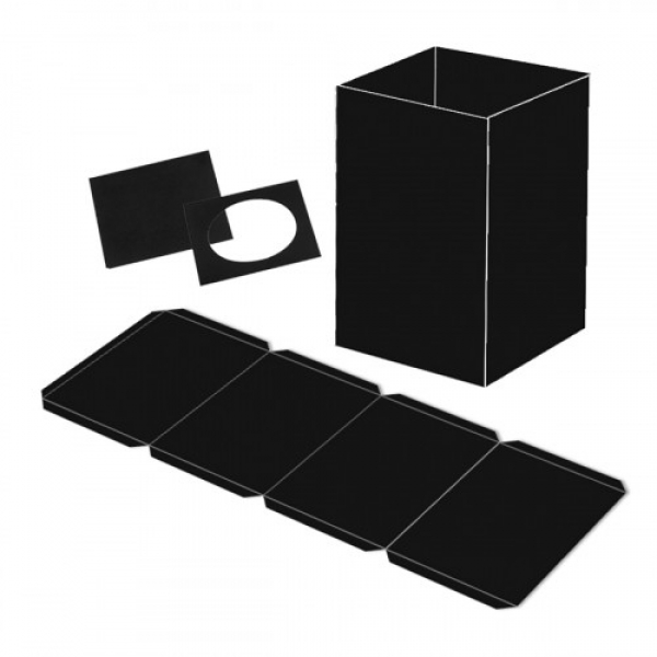 Laternen Packung Blanko schwarz 14cmx20cm