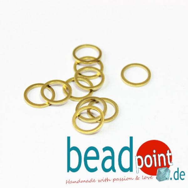 Brass Ring 10mm Frame 10 Stk