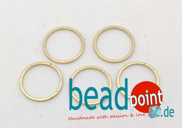 Brass Ring 16mm Frame 5 Stk