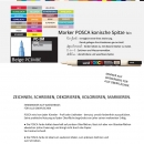 186572 Marker POSCA konische Spitze fein Beige