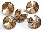Swarovski Rivoli Golden Shadow 14 mm 5 Stück