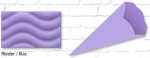 Schultüte 3D Wellpappe 6eckig einzeln lila